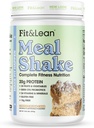 Fit & Lean Meal Shake, Fat Burning Meal Replacement, Protein, Fiber, Probiotics, Coffee Crumb Cake, 1lb, 10 Servings Per Container