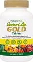 NaturesPlus Πηγή Ζωής Χρυσές Πολυβιταμίνες - 180 Δισκία - με Βιταμίνες D3 & B12 - Αίμα, Οστά & Ανοσοποιητική Υποστήριξη - Χορτοφαγικά & Χωρίς Γλουτένη - 60 Σερβιέτες