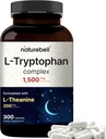 NatureBell L Tryptophan 1300mg με L Theanine 200mg, 300 κάψουλες 