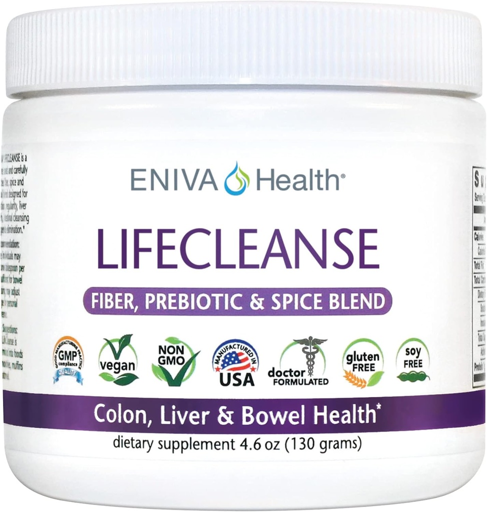 Eniva LifeCleanse Φυσική Fiber Complex σκόνη (4.23 oz)