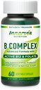 Bioactive B Complex with Active B12 & Folate – Supports Energy, Brain & Nerve Health, 60 Vegan Capsules