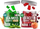 Quercetin Gummies + Irish Sea Moss Gummies - Immune Support Gummies - Irish Sea Moss Bladderwrack Burdock Root & Quercetin with Vitamin C - 60 Seamoss Gummies, 60 Quercetin with Zinc Gummies