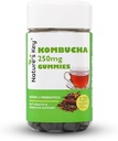 Βασικό Kombucha Gummies της φύσης για Digestive Υποστήριξη & Υγεία των Ούλων, με 2 Πρεβιοτικά - Ινουλίνη & Ολιγογαλακτόζη, Συν Ίνες και χυμός Ρόδι 
