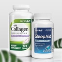 HealthA2Z® Sleep & Rejuvenate Combo Sleep Aid 50mg Διφαινυδραμίνη HCl (250 Softgels) Πολλαπλά χάπια κολλαγόνου, 1735 mg (270 κάψουλες κολλαγόνου) – Bundle Deal!