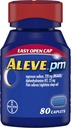 Aleve PM Caplets, ταχείας δράσης Sleep Aid και ανακούφιση του πόνου για τους Πονοκέφαλους, τους μυϊκούς πόνους, το Μη-Habit Forming 220 mg Naproxen Sodium και 25 mg Διφαινυδραμίνη HCl Κάψουλες, αριθμός 80