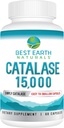Best Earth Naturals Catalase Supplement 15,000 - Hair Supplements for Strong Hair - 60 Capsules (60-Day Supply)