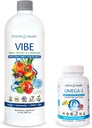 Eniva Vibe Fruit Liquid Daily Multivitamin (32oz) και Ωμέγα-3 Fish Oil (60 caps)