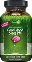 Irwin Naturals Good Mood Sleep PM - 54 Liquid Softgels - με μελατονίνη και L-Theanine για ξεκούραση και χαλάρωση - 18 Σύνολο εξυπηρετήσεων