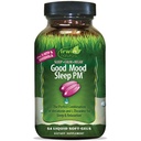 Irwin Naturals Good Mood Sleep PM - 54 Liquid Softgels - με μελατονίνη και L-Theanine για ξεκούραση και χαλάρωση - 18 Σύνολο εξυπηρετήσεων