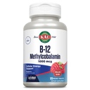 KAL Βιταμίνη B12 Methylcobalamin 1000mcg, Υγιής Ενέργεια, Μεταβολισμός, Νεύρο και Κόκκινα κύτταρα αίματος Υποστήριξη, Γρήγορη Διάλυση ActivMelt, Υψηλή Απορρόφηση, Χορτοφαγικά, Φυσικό Βατόμουρο, 120 Serv, 120 Micro Tabs