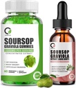 Organic Soursop Gummies and Soursop Liquid Drops Bundle