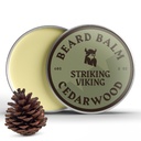 Striking Viking Beard Balm for Men - Leave in Beard Conditioner - Μπάλα Styling Made with Φυσικά παράγωγα Βούτυρο, Argan & Jojoba Ounce Ounce (2 Ounce (Pack of 1), Cedar Scent)
