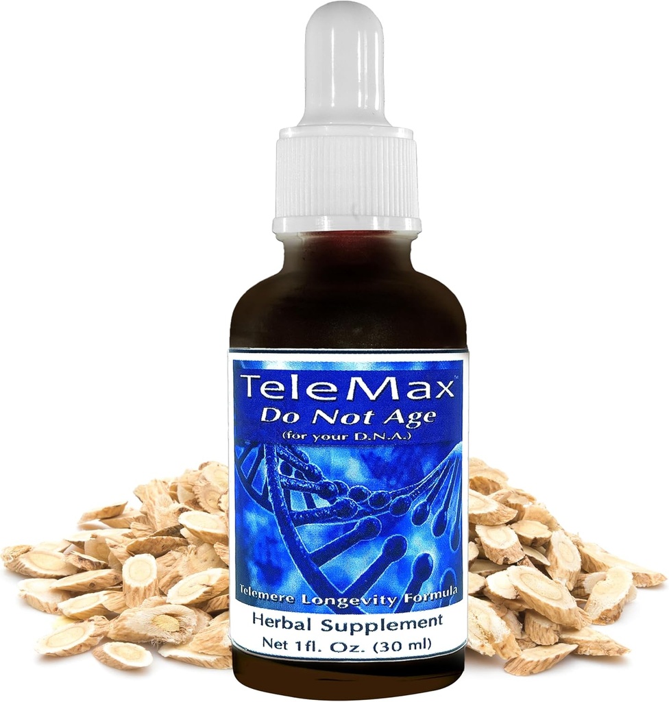 Telomere Συμπληρώματα - Εκχυλίσματα βοτάνων Astragalus Root & White Willow Bark for Rejuvenation and Youthful Vitality - Βότανο συμπλήρωμα για την καταπολέμηση της γήρανσης 30ml