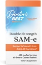 Doctor's Best SAM-e 400 mg, Vegan, Χωρίς γλουτένη, χωρίς σόγια, Mood και κοινή υποστήριξη, 60 εντερικά επικαλυμμένα δισκία