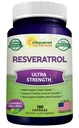 100% Natural Resveratrol - 1000mg Per Serving Max Strength (180 Capsules) Antioxidant Supplement, Trans-Resveratrol Pills for Heart Health & Pure, Polyphenols