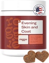 Reggie Skin & Coat Supplements for Dogs | Omega-3 Fish Oil & Vitamin E for Itchy Skin Relief, Shedding & Shiny Coat | Natural Dog Skin & Coat Chews | Vet-Approved & Made in USA | 60 Soft Chews
