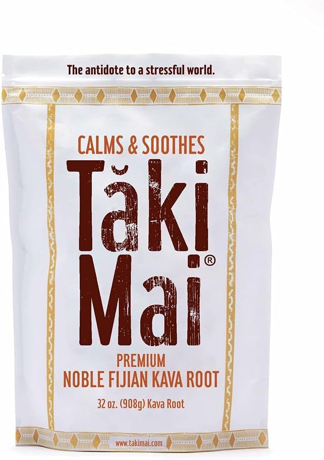 Taki Mai Noble Kava Kava Root Powder 32oz – Αυθεντική παραδοσιακή λεία, φυσική απογευματινή χαλάρωση, ξεκούραστες νύχτες και ήρεμα τελετουργικά, 100% καθαρό ευγενές κάβα