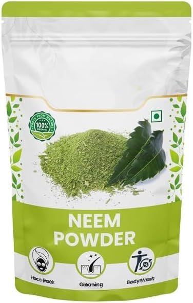 Σκόνη Organik Neem, λακκάκια δέρμα λαμπερή Estones δέρμα τόνος ομορφιάς τροφίμων βαθμός φυσικό Herba -100 gm