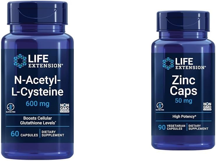 Life Extension N-Acetyl-L-Cysteine (NAC) & Zinc Caps