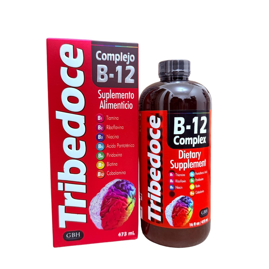 B-12 Complex Liquid Dietary Supplement - Υψηλής ισχύος σύμπλοκο βιταμίνης Β με θειαμίνη, Ριβοφλαβίνη, Νιασίνη, Παντοθενικό οξύ, Πυριδοξίνη, Βιοτίνη, και Κοβαλαμίνη, Μη ΓΤΟ, Χωρίς γλουτένη, 16 fl oz