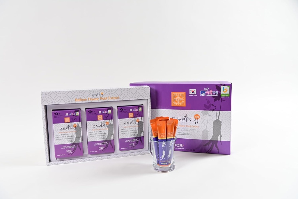Balloon Flower Root Extract/Bellflower/Ginger/Jocheong/Korea Natural Ingredients/Stick/Colds Cough Sore Throat/Sugar Free Rice Syrup/Malt Syrup/All Natural/All Ages