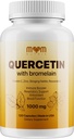 Προηγμένη Quercetin με Bromelain - 120 κάψουλες με Elderberry, Stinging Nettle, Resveratrol, Zinc, Vitamin C & D - Made in The USA