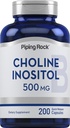 Piping Rock Choline Inositol Supplements | 500mg | 200 Capsules | Choline Bitartrate & Myo-Inositol | Non-GMO, Gluten Free