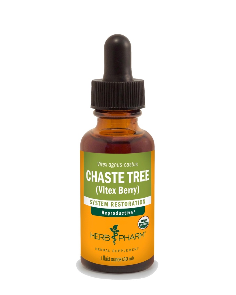 Βότανο Pharm Chaste Tree Liquid Extract για γυναικεία αναπαραγωγική υποστήριξη συστήματος - 1 ουγγιά (DCHASTE01)