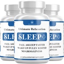 Relaxation Sleep Aid, Natural Non-Habit Forming, Sleep Supplement Developed to Support for Longer & Better Sleep, Chamomile, Magnesium, Melatonin, Ashwagandha, GABA, Drug-Free (180 Count)