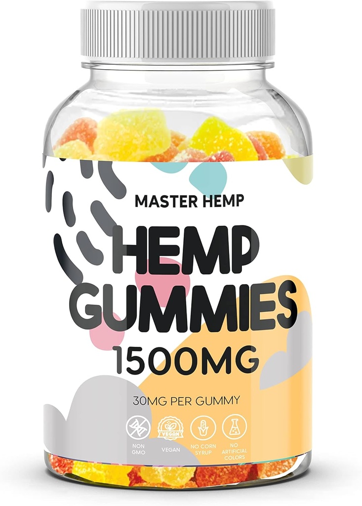 Βιολογική κάνναβη Gummies Natural Pure Hemp Oil Extract - L-Θεανίνη Θάλασσα Moss Βιταμίνη B2 Εγκέφαλοι επιπλέον δύναμη υψηλής ισχύος ed Βρώσιμο Vegan Nature's Leaf Made in USA