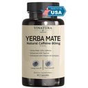 Yerba Mate 1400mg - Magic Natural Caffeine & Energy Συμπληρώματα *USA Made & Tested* Υψηλή ισχύς Ενισχυμένη με Taurine και Vitamin B Complex - 60 κάψουλες