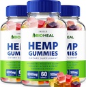 BioHeal Hemp Gummies - με το εκχύλισμα σπόρων κάνναβης Bio Heal Heal Gummies εμβοές βοτανική συμπλήρωμα, την υγεία και την ευεξία Υποστήριξη, All Natual Hemp Gummy Advanced Formula (3 Pack - 180 Gummies)