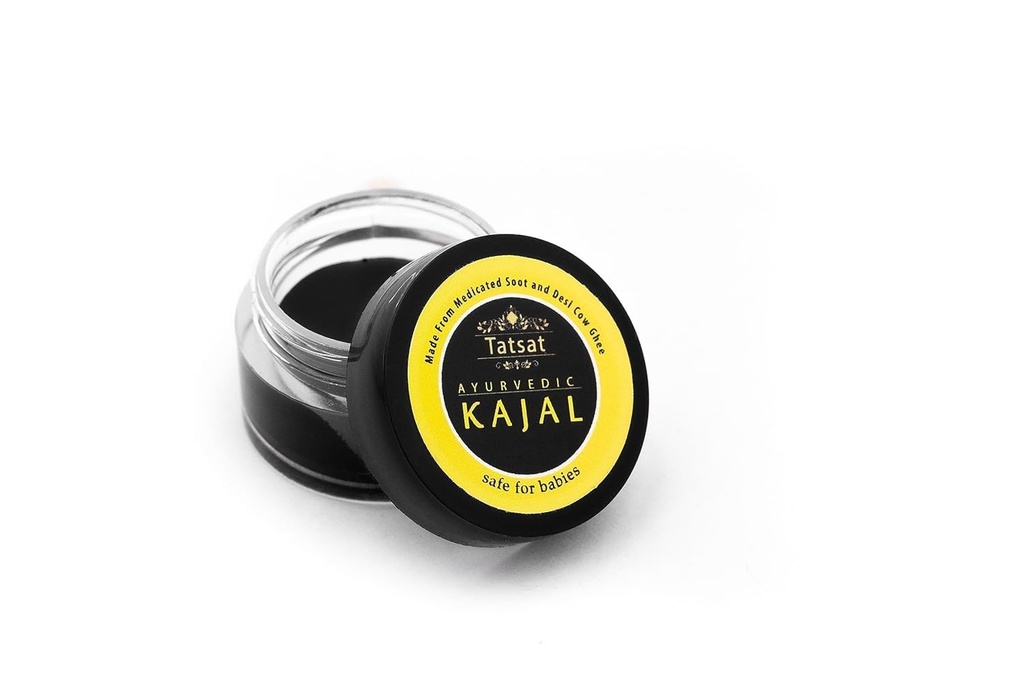 TATSAT - WELNESSAT μέσω AYURVEDA Baby Kajal, Φυσικό, Herbal και ayurvedic με φαρμακευτική αιθάλη και Desi Cow Ghee
