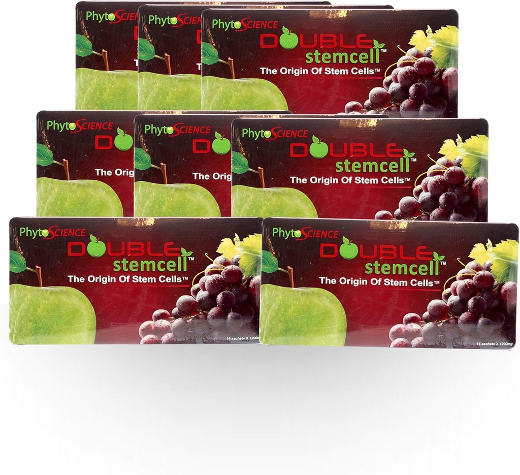 8X Phytoscience Double Stemcell - Anti Aging Formula with Apple and Grape stem Cell Free Express Shipping