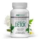 American Nutriceuticals – Essential Detox – 60 κάψουλες χορτοφαγικών – Επαγγελματικά Formed Whole Body Detox – Φυσικά Καθαρίστε, Καθαρίστε & Ανανεώστε – Εξαιρετικά Αποτελεσματική Detox