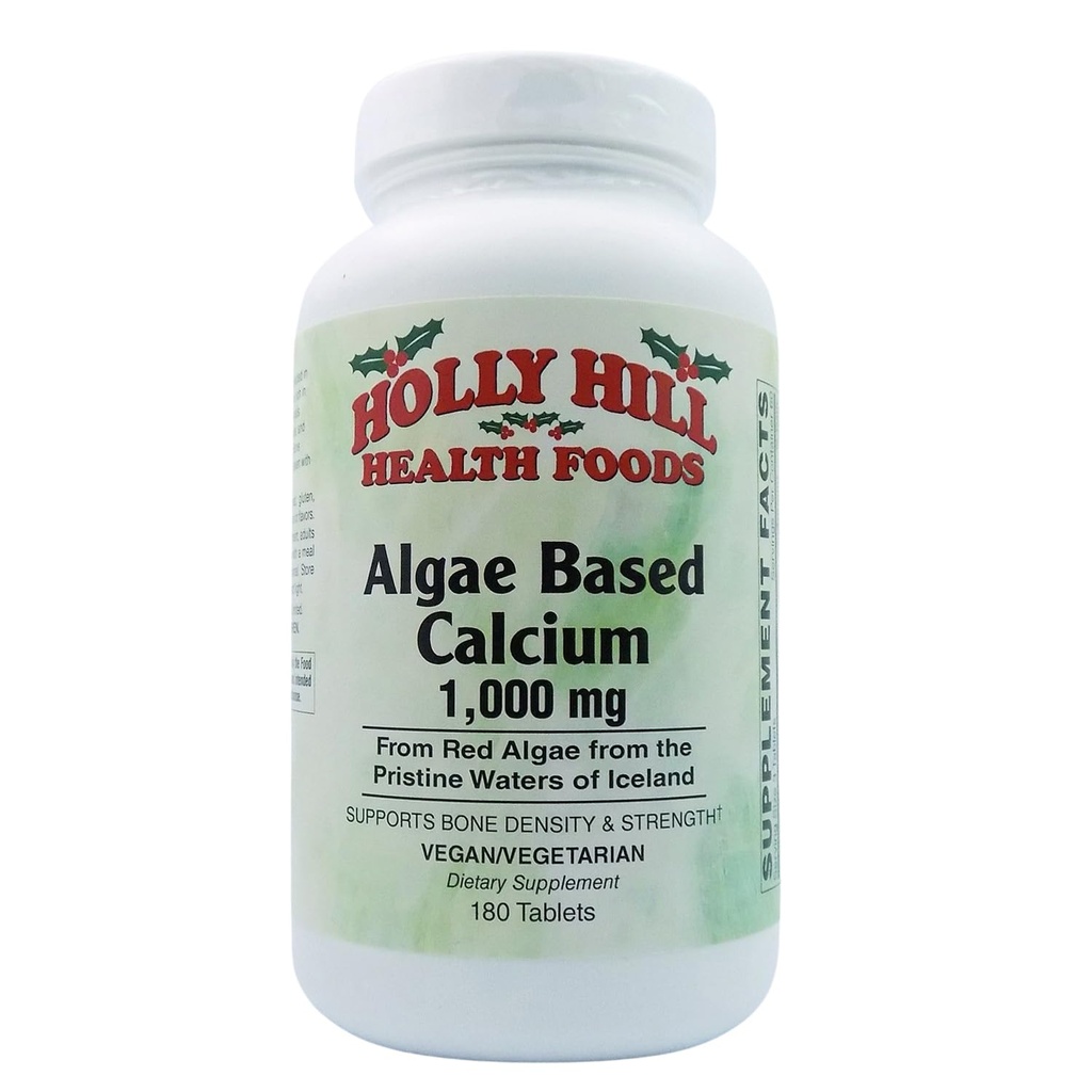 Holly Hill Health Foods Άλγος με βάση το ασβέστιο 1, 000 mg, 180 δισκία