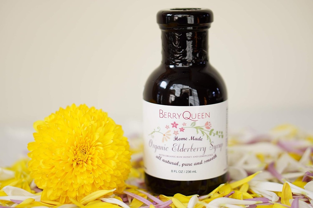 Original Organic Elderberry Syrup - Pure Natural - Ανοσία Boost - συμπλήρωμα βοτάνων - Easy as Juice Loved by Kids and Adults - 8 oz