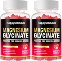 Μαγνήσιο Γλυκινικό Gummies 1000mg - Συμπλήρωμα μαγνησίου χωρίς ζάχαρη με βιταμίνη D, B6, CoQ10 για υποστήριξη ηρεμίας & ύπνου - 120 Gummies φράουλα