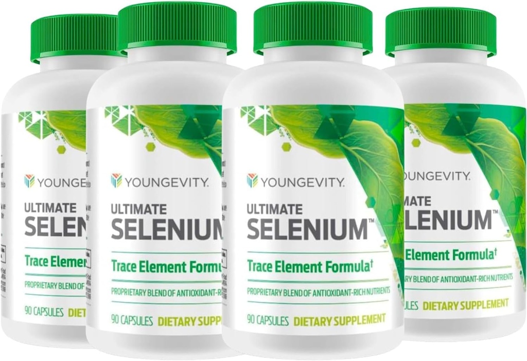 (INTERNATIONAL SHIPPING) Youngevity Ultimate Selenium 100 mcg 4 Φιάλες 90 Καψάκια Κάθε μία