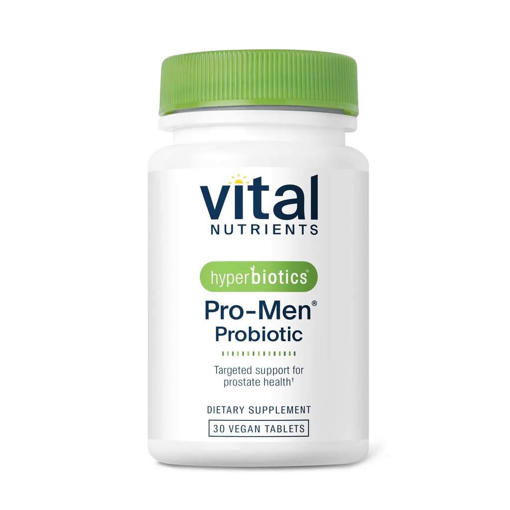 Hyperbiotics Vital Nutrients Pro Men Probiotics | Advanced Probiotics for Men | Clinically Studied for Prostate Health, Digestive Balance and Gut Health* | Gluten, Dairy, Soy Free | 30 Vegan Tablets
