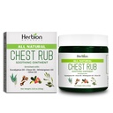 HERBION Naturals Τρίψιμο στήθους - Καταπραϋντική Αλοιφή με Καταπραϋντικές Αχυρώνες για Ενήλικες & Παιδιά 2+ - Ανακουφίζει Βήχα, Ψυχρό, Nasινικό & Θωρακικό Συμφόρηση – Μειώνει Μυϊκές & Κοτσίδες (3.53 Oz (Pack of 1)