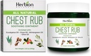 HERBION Naturals Τρίψιμο στήθους - Καταπραϋντική Αλοιφή με Καταπραϋντικές Αχυρώνες για Ενήλικες & Παιδιά 2+ - Ανακουφίζει Βήχα, Ψυχρό, Nasινικό & Θωρακικό Συμφόρηση – Μειώνει Μυϊκές & Κοτσίδες (3.53 Oz (Pack of 1)