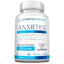 Εγκεκριμένη επιστήμη Anxietex - Ηρεμία και χαλάρωση - L-Θεανίνη και Μαγνήσιο - 60 κάψουλες - Vegan Friendly - 3 Μήνες προσφοράς