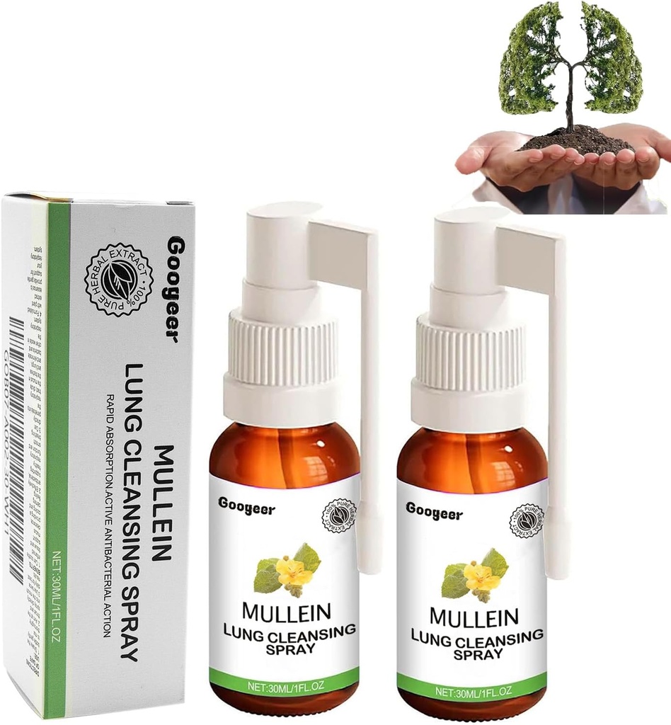 Mullein Lung Cleansing Spray Mullein Leaf Extract για τους πνεύμονες Καθαρίστε για τους καπνιστές 2 Fl Oz