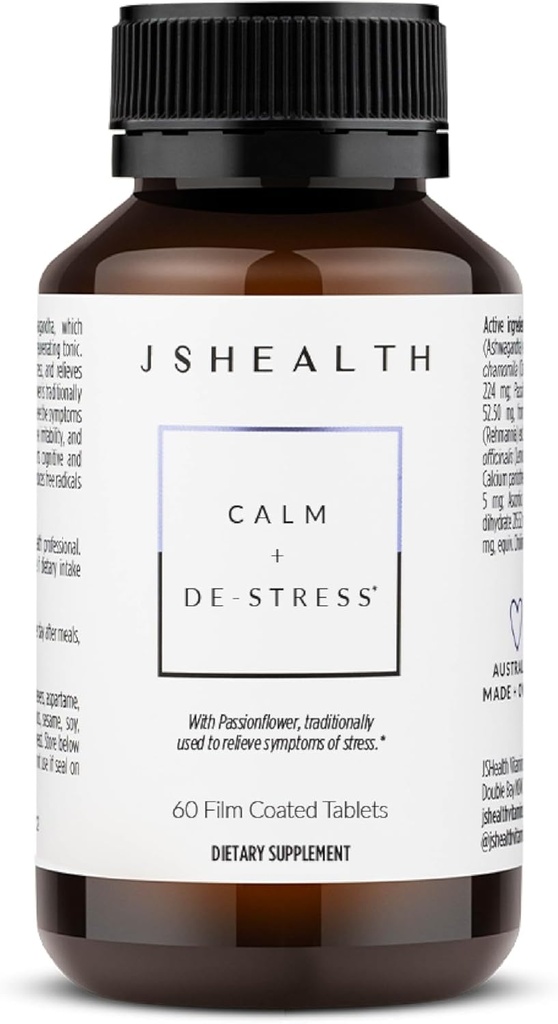 JSHealth Calm + Destress Supplement - 60 Κάψουλες