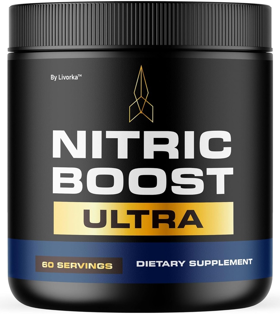 LIVORKA Nitric Boost - Nitric Boost Ultra Purple Powder for Men, NitricBoostUltra Powder, Boost Energy and Support Active Lifestyles, 60 Services for 1 Month