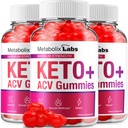 (3 Pack) Metabolix Labs Keto ACV Gummies - Σύνθετη Formula Metabolix Keto Plus Διαχείριση βάρους ACV Gummies Apple Cider Vinebolix ACV Συμπλήρωμα διατροφής Άνδρες (180 Gummies)