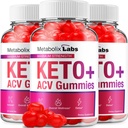 (3 Pack) Metabolix Labs Keto ACV Gummies - Advanced Formula Metabolix Keto Plus Weight Management ACV Gummies Apple Cider Vinegar Metabolix ACV Dietary Supplement Men Women (180 Gummies)
