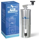 Pill Mill Pill Crusher - Συντρίβει πολλαπλά δισκία σε μια λεπτή σκόνη - Μεταλλικά χάπια Grinder - Tablet Pulverizer Κατάλληλο για Ταξίδι - Μεγάλη Tube χρήση και κατοικίδια